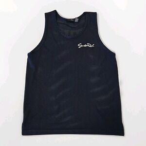 Southpole Men's Basketball Jersey Tank Top Size Large Mesh Navy Blue Y2K VTG